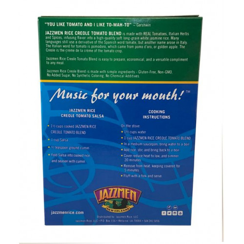 Jazzman Rice Rice : Jazzmen Creole Tomato Rice 12oz 851519002333